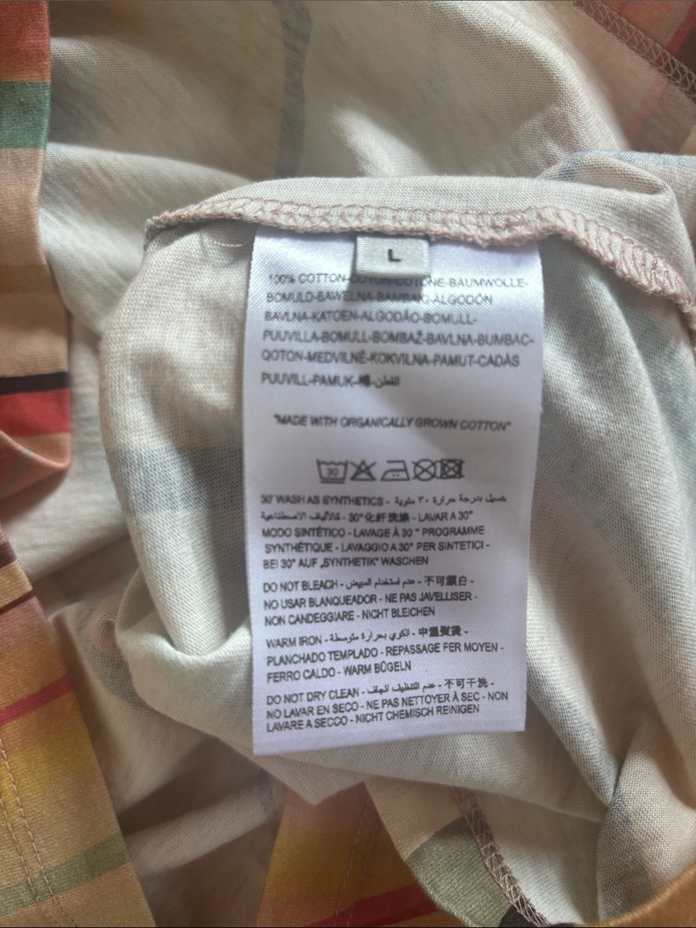 PAUL SMITH Organic Cotton Swirl Pattern T-Shirt Made in Portugal - Picture 4 of 7